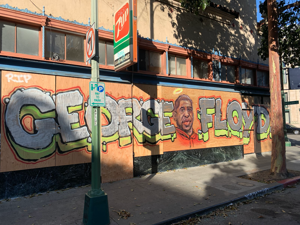 george floyd mural