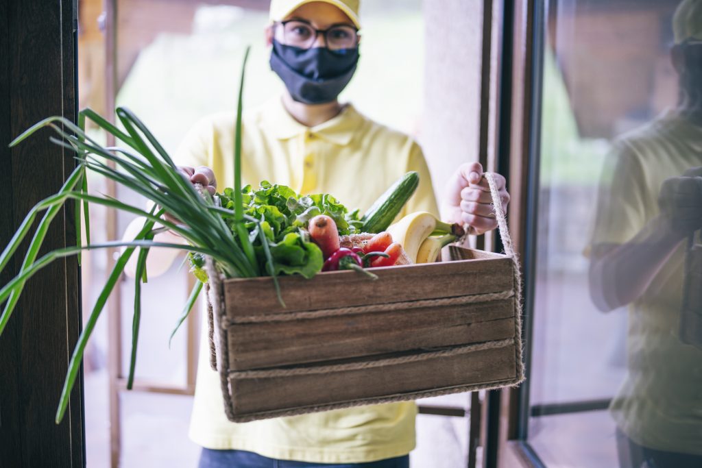 person delivering food